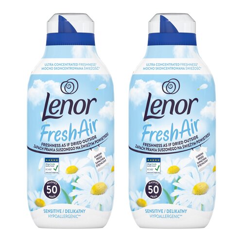 Płyn do płukania LENOR Fresh Air Effect Sensitive 2 x 700 ml