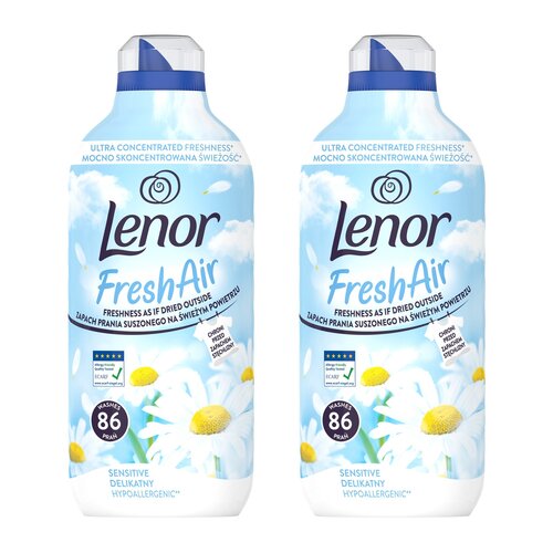 Płyn do płukania LENOR Fresh Air Effect Sensitive 2 x 1204 ml