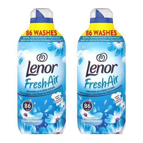 Płyn do płukania LENOR Fresh Air Effect Fresh Wind 2 x 1204 ml