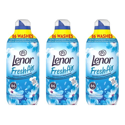 Płyn do płukania LENOR Fresh Air Effect Fresh Wind 3 x 1204 ml