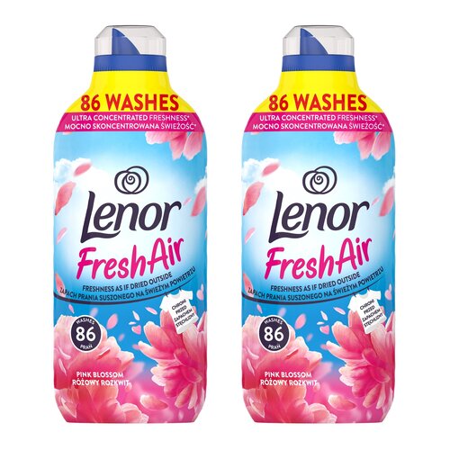 Płyn do płukania LENOR Fresh Air Effect Pink Blossom 2 x 1204 ml