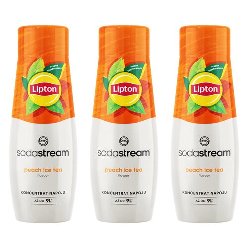 Syrop do saturatorów SODASTREAM Lipton Ice Tea Brzoskwinia 3 x 440 ml