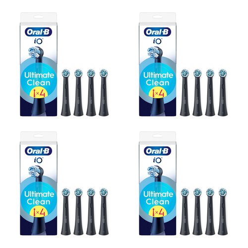 Oryginalna końcówka szczoteczki ORAL-B iO Ultimate Clean Czarny (16 szt.) (Usuwa płytkę bakteryjną)