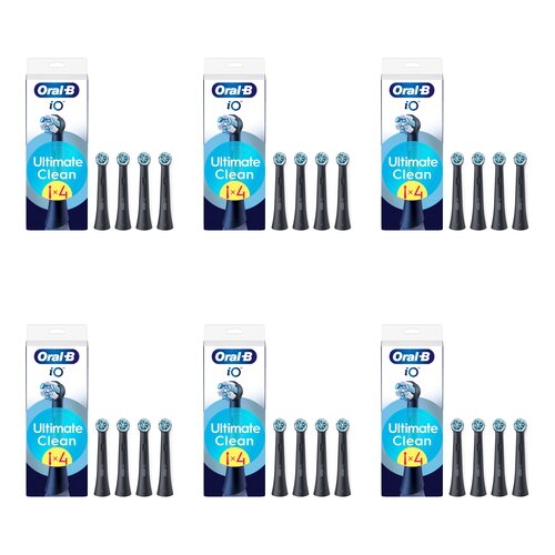 Oryginalna końcówka szczoteczki ORAL-B iO Ultimate Clean Czarny (24 szt.) (Usuwa płytkę bakteryjną)