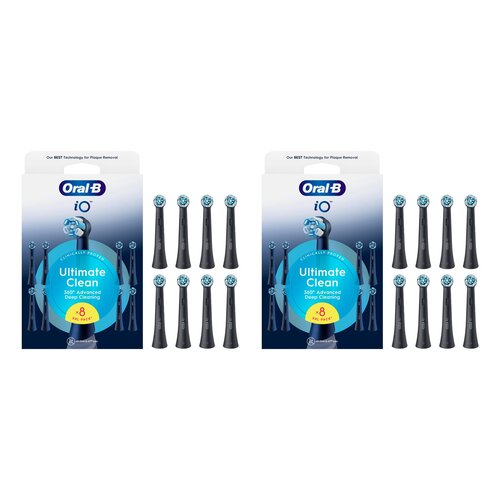 Oryginalna końcówka szczoteczki ORAL-B IO Ultimate Clean Czarny (16 szt.) (Skuteczne czyszczenie)