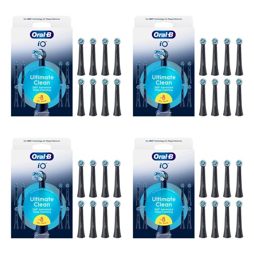 Oryginalna końcówka szczoteczki ORAL-B IO Ultimate Clean Czarny (32 szt.) (Skuteczne czyszczenie)