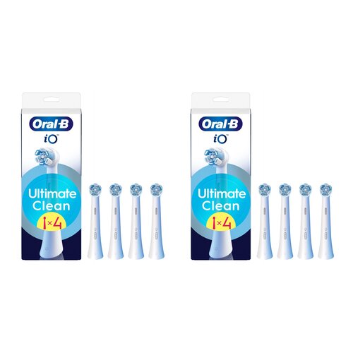 Oryginalna końcówka szczoteczki ORAL-B iO Ultimate Clean Biały (8 szt.) (Usuwa płytkę bakteryjna)