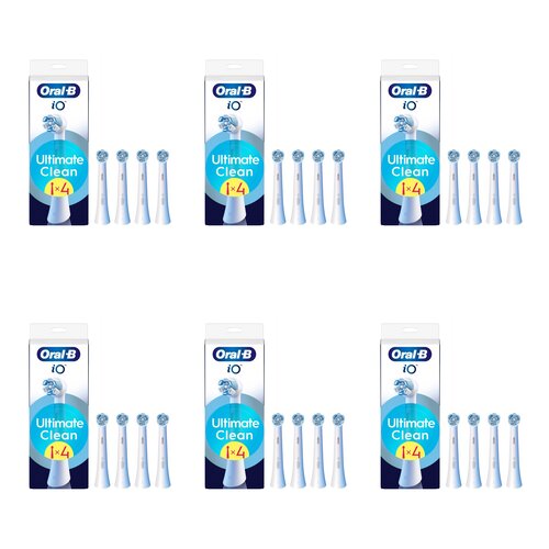 Oryginalna końcówka szczoteczki ORAL-B iO Ultimate Clean Biały (24 szt.) (Usuwa płytkę bakteryjną)