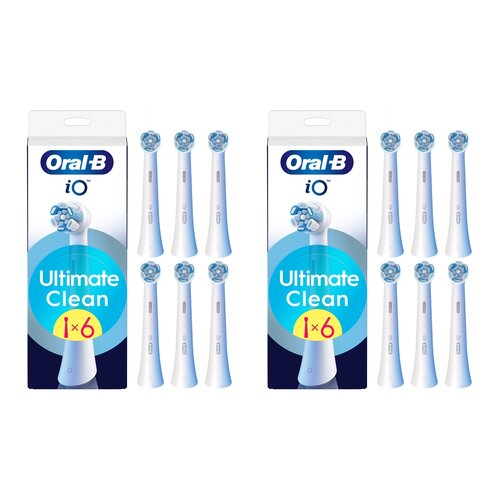 Oryginalna końcówka szczoteczki ORAL-B iO Ultimate Clean Biały (12 szt.) (Usuwa płytkę bakteryjną)