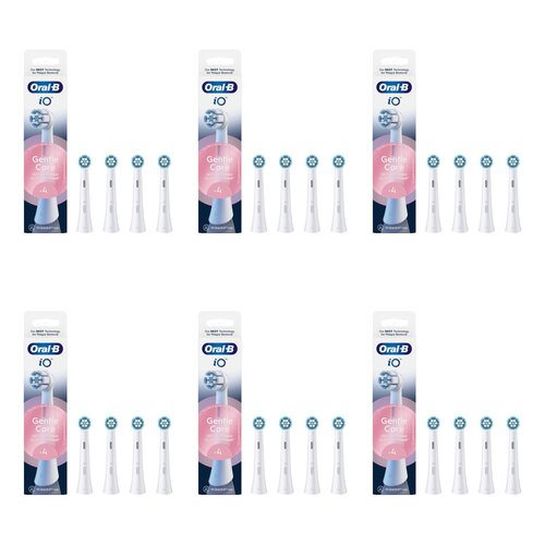 Oryginalna końcówka szczoteczki ORAL-B iO Gentle Care Biały (24 szt.) (Delikatna pielęgnacja)