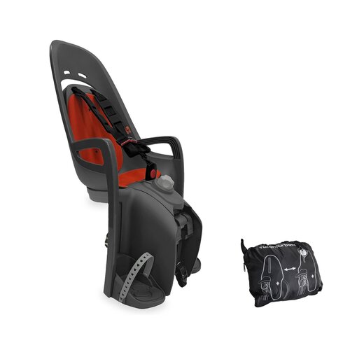 Fotelik rowerowy HAMAX Zenith Relax Adapter Szaro-czerwony + Osłona fotelika BELLELLI BEL01OPS001