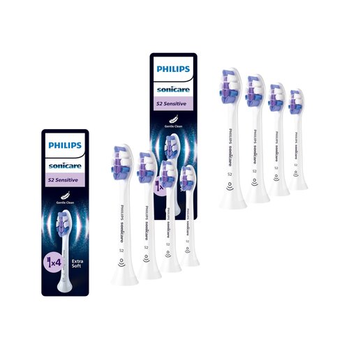 Oryginalne końcówki Philips Sonicare S2 HX6054/87 Bardzo miękkie włókna (8 szt.) (Nadwrażliwość zębów)