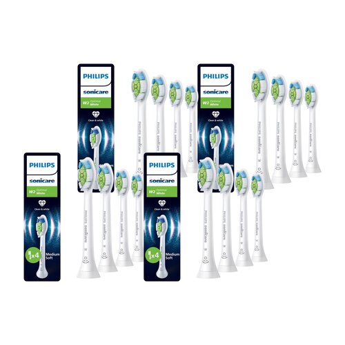 Oryginalne końcówki Philips Sonicare W2 HX6064/87 Średnio miękkie włókna (16 szt.) (Wybielające)
