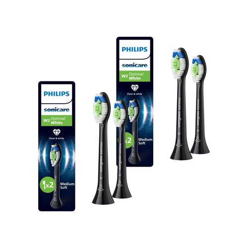 Oryginalne końcówki Philips Sonicare W2 HX6062/88 Średnio miękkie włókna (4 szt.) (Wybielające)