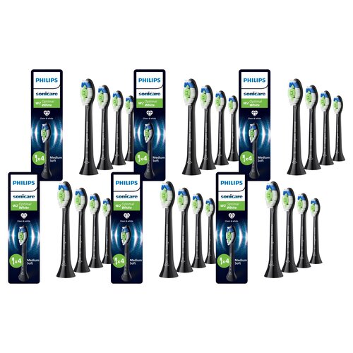 Oryginalne końcówki Philips Sonicare W2 HX6064/88 Średnio miękkie włókna (24 szt.) (Wybielające)