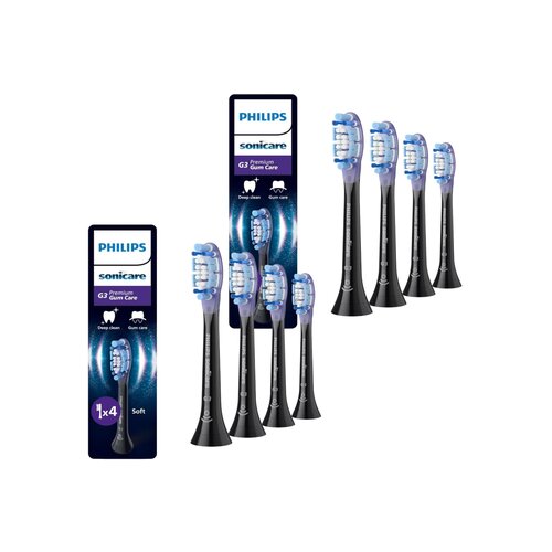 Oryginalne końcówki Philips Sonicare G3 HX9054/88 Miękkie włókna (8 szt.) (Zdrowsze dziąsła)