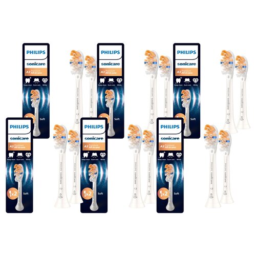 Oryginalne końcówki Philips Sonicare HX9092/87 Miękkie włókna (12 szt.) (Kompleksowa zaawansowana pielęgnacja)
