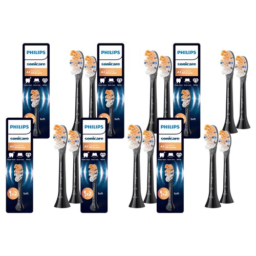 Oryginalne końcówki Philips Sonicare HX9092/88 Miękkie włókna (12 szt.) (Kompleksowa zaawansowana pielęgnacja)