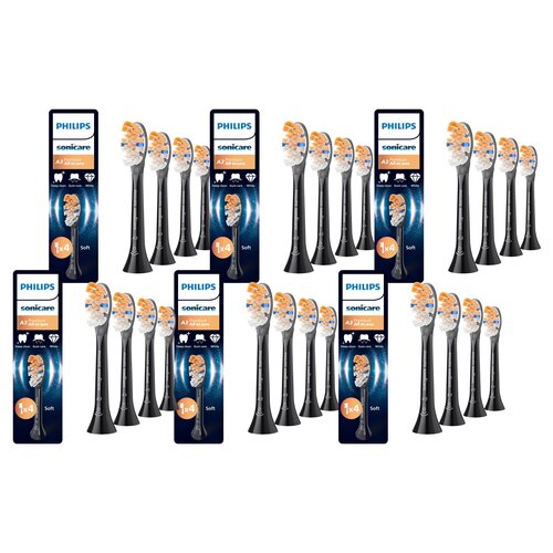 Oryginalne końcówki Philips Sonicare HX9094/88 Miękkie włókna (24 szt.) (Kompleksowa zaawansowana pielęgnacja)