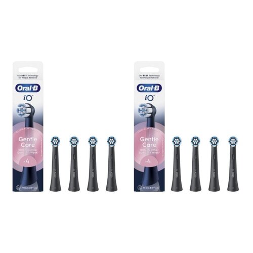 Oryginalna końcówka szczoteczki ORAL-B IO Gentle Care (8 szt.) (Delikatna pielęgnacja) Czarny