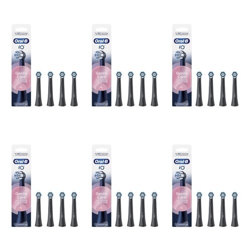 Oryginalna końcówka szczoteczki ORAL-B IO Gentle Care (24 szt.) (Delikatna pielęgnacja) Czarny