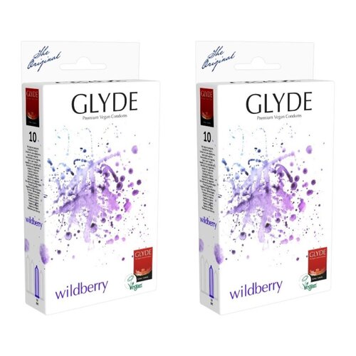 Prezerwatywa GLYDE Vegan Ultra Wildberry-Flavoured (20 szt.)