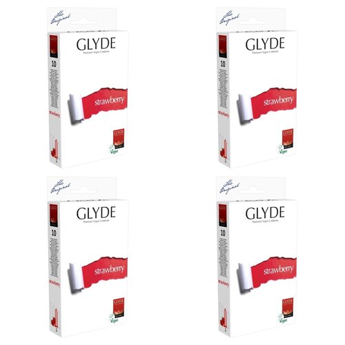 Prezerwatywa GLYDE Vegan Ultra Strawberry-Flavoured (40 szt.)