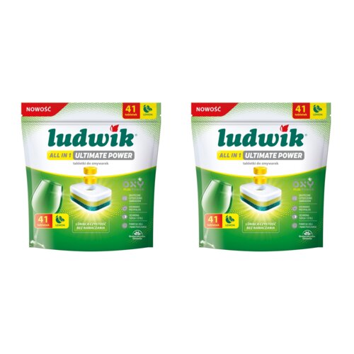 Tabletki do zmywarek LUDWIK All In 1 Ultimate Power Lemon 82 szt.
