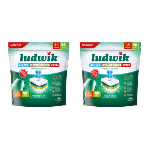 Tabletki do zmywarek LUDWIK All In One Ultimate Power Extra Mint 70 szt.