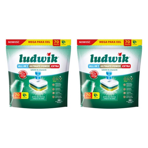 Tabletki do zmywarek LUDWIK All In One Ultimate Power Extra Lemon 140 szt.