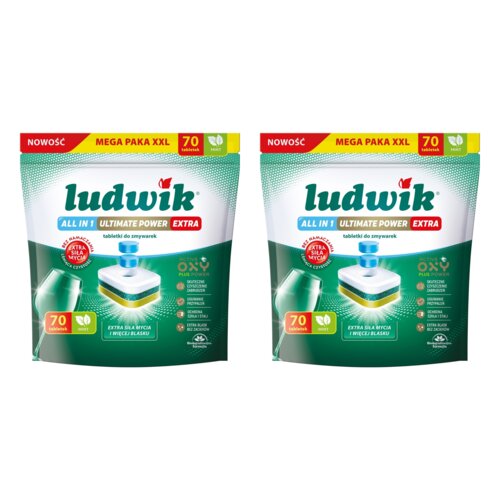 Tabletki do zmywarek LUDWIK All In One Ultimate Power Extra Mint 140 szt.