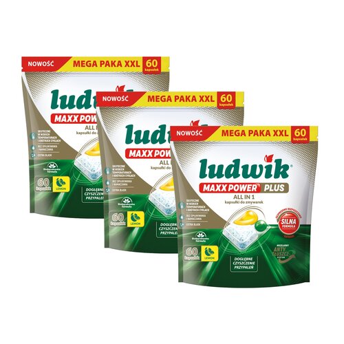 Kapsułki do zmywarek LUDWIK Maxx Power Plus 180 szt.