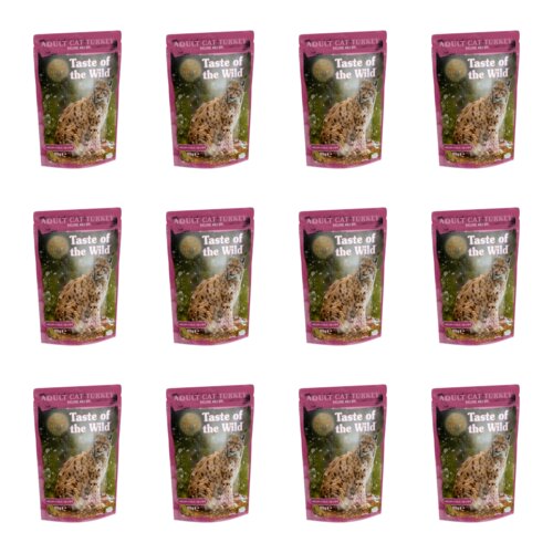 Karma dla kota TASTE OF THE WILD Adult Cat Turkey Indyk z kurczakiem 12 x 85 g