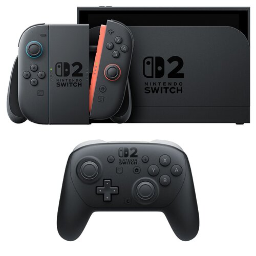Konsola NINTENDO Switch 2 Czarny + Kontroler NINTENDO Switch 2 Pro Czarno-biały