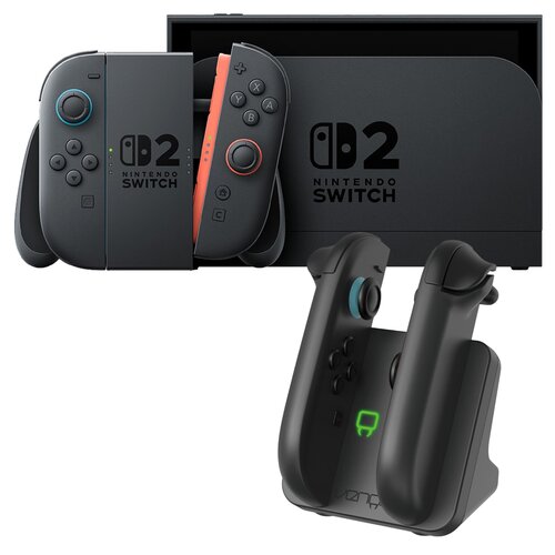 Konsola NINTENDO Switch 2 Czarny + Stacja ładująca VENOM VS4932 do Nintendo Switch 2 Czarny