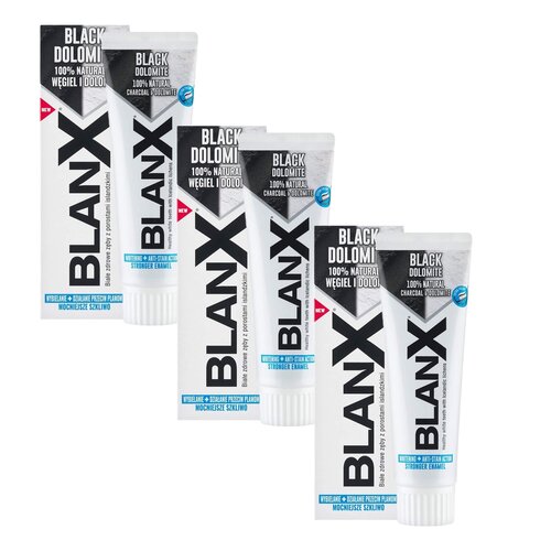 Pasta do zębów BLANX Black Dolomite 75 ml 3 szt.