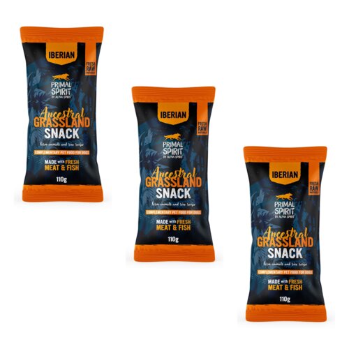 Przysmak dla psa PRIMAL SPIRIT Iberian Ancestral Grassland 3 x 110 g