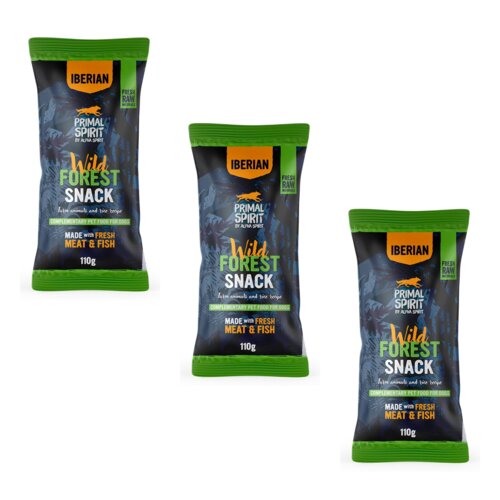 Przysmak dla psa PRIMAL SPIRIT Iberian Wild Forest 3 x 110 g
