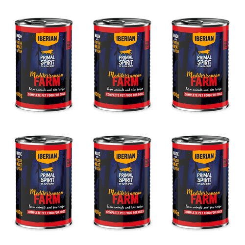 Karma dla psa PRIMAL SPIRIT Iberian Mediterranean Farm 6 x 400 g