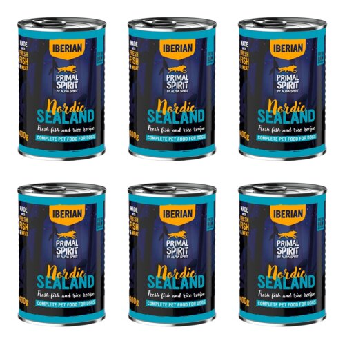 Karma dla psa PRIMAL SPIRIT Iberian Nordic Sealand 6 x 400 g
