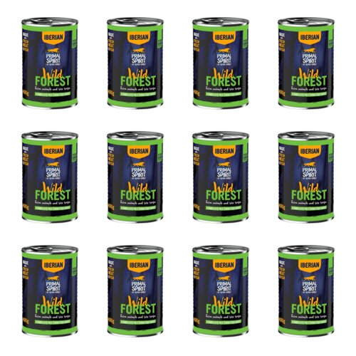 Karma dla psa PRIMAL SPIRIT Iberian Wild Forest 12 x 400 g