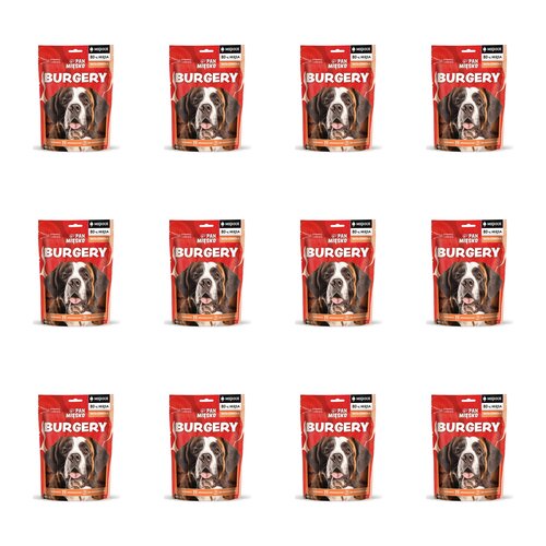Przysmak dla psa PAN MIĘSKO Burgery Wołowina 12 x 100 g