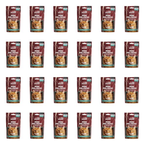 Przysmak dla kota PAN MIĘSKO Mini paluszki kaczka z kocimiętką 24 x 50 g