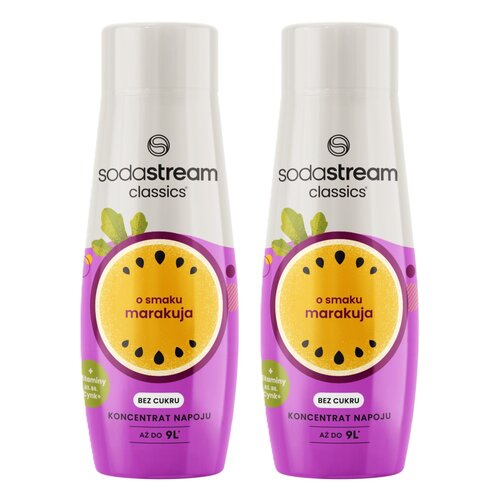 Syrop do saturatorów SODASTREAM Marakuja 2 x 440 ml bez cukru