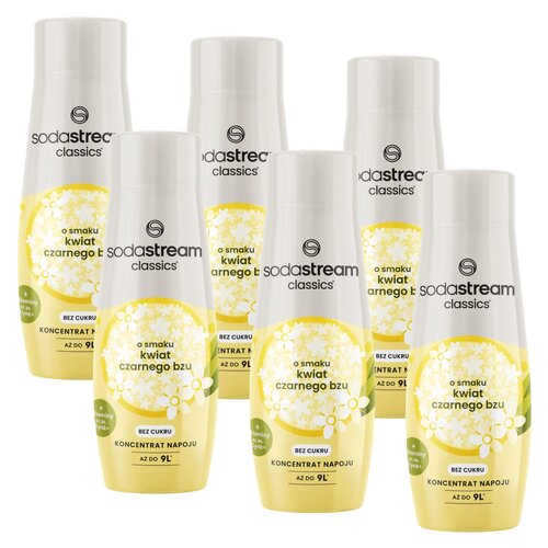 Syrop do saturatorów SODASTREAM Kwiat bzu 6 x 440 ml bez cukru