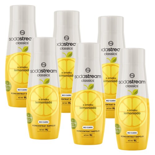Syrop do saturatorów SODASTREAM Lemon 6 x 440 ml bez cukru