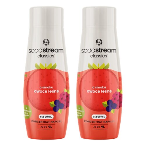 Syrop do saturatorów SODASTREAM Czerwone owoce leśne 2 x 440 ml bez cukru