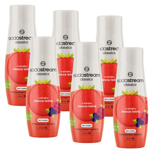 Syrop do saturatorów SODASTREAM Czerwone owoce leśne 6 x 440 ml bez cukru