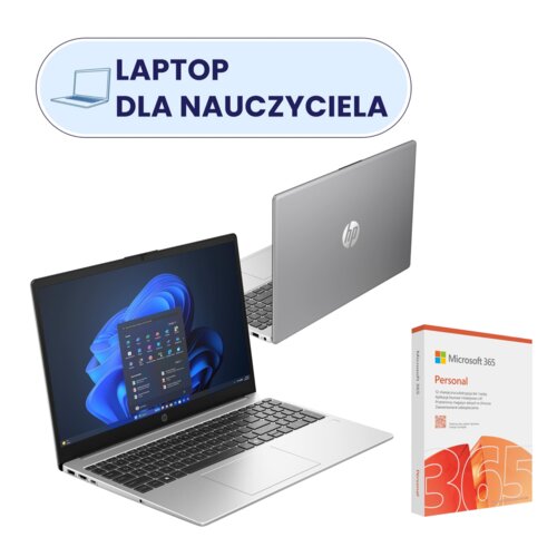 Laptop HP 250R G10 15.6" Core 5 120U 16GB RAM 512GB SSD Windows 11 Home + Program MICROSOFT 365 Personal