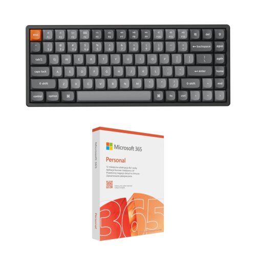 Klawiatura KEYCHRON K2 Max QMK Wireless Hot-Swap Super Red Switch + Program MICROSOFT 365 Personal